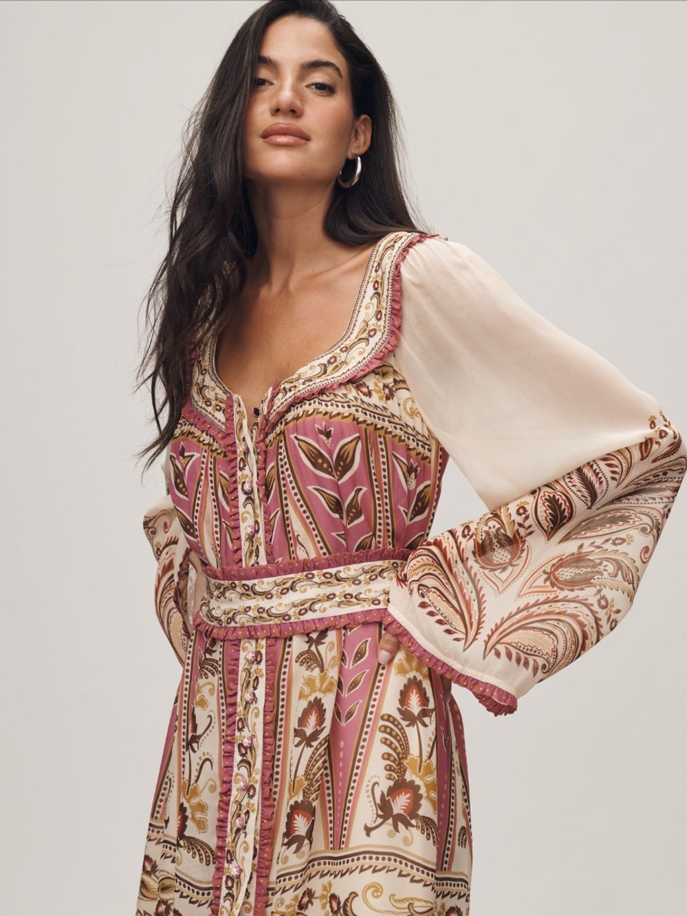 LARGE NWT FARM RIO Boho AINIKA Tunic Top Dress